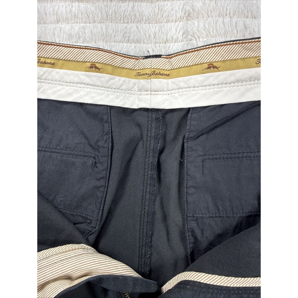 Tommy Bahama Shorts Mens 35x9 Chino Flat Front‎ Black Casual Beach Summer EUC - Picture 5 of 16